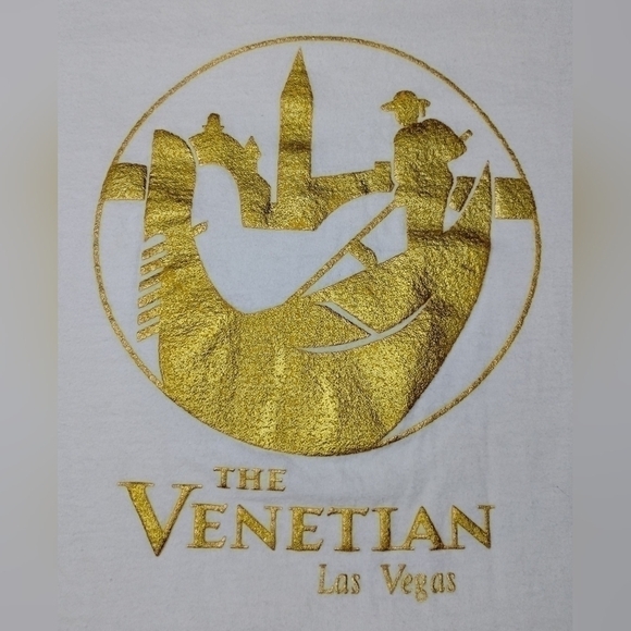 VINTAGE the venetian las vegas women's one size t-shirt casino made in USA NWOT - Picture 4 of 7